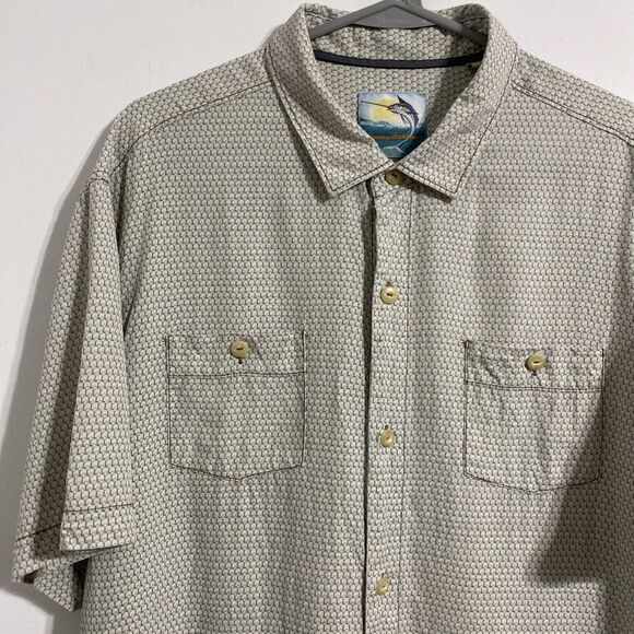 Tommy Bahama Shirt Men's XL 100% Silk Island Modern Fit Button Front Down Vented - Picture 3 of 14